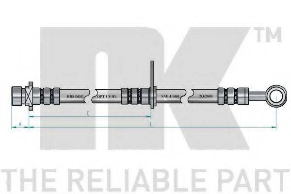 Тормозной шланг 852662 NK