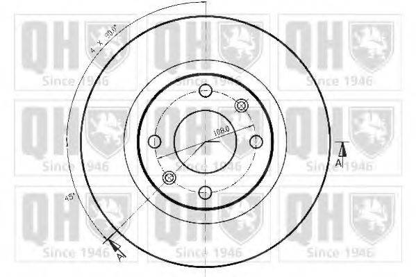 Тормозной диск BDC3247 QUINTON HAZELL