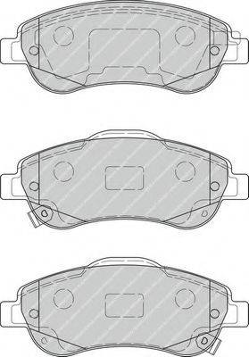 Комплект тормозных колодок, дисковый тормоз FDB4228 FERODO