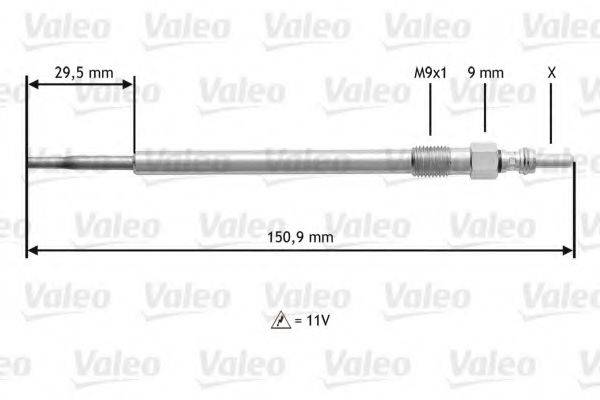 Свеча накаливания 345131 VALEO