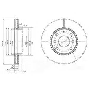 Тормозной диск BG3790 DELPHI