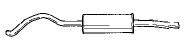 Глушитель выхлопных газов конечный