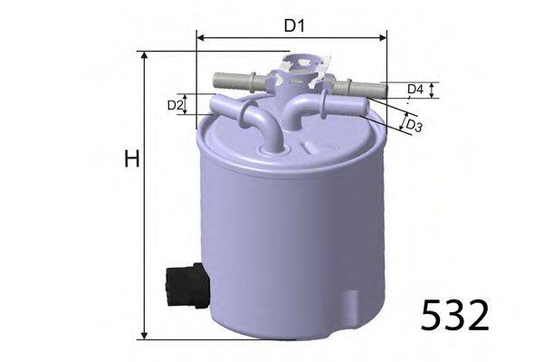 Фильтр топливный M616 MISFAT