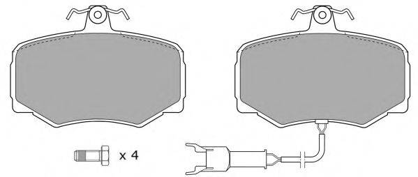 Комплект тормозных колодок, дисковый тормоз FBP-0737-01 FREMAX