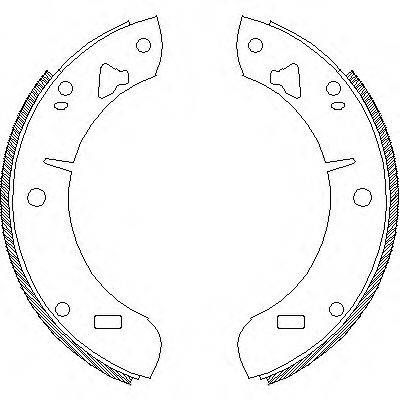 Комплект тормозных колодок Z4039.00 WOKING