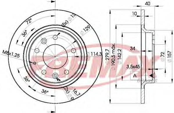 Тормозной диск BD-3268 FREMAX