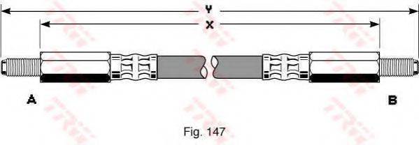 Тормозной шланг PHC246 TRW