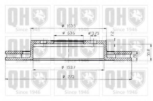 Тормозной диск BDC4364 QUINTON HAZELL