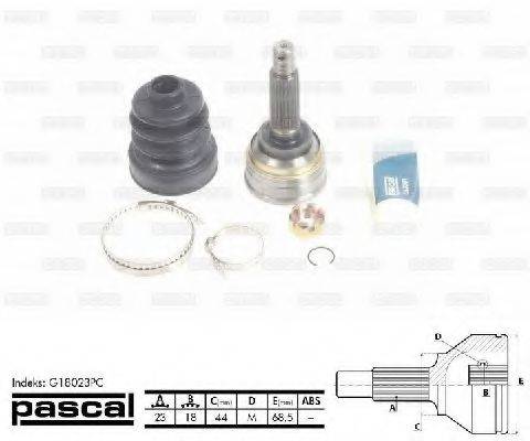 Шарнирный комплект, приводной вал G18023PC PASCAL