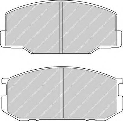 Комплект тормозных колодок, дисковый тормоз FDB265 FERODO