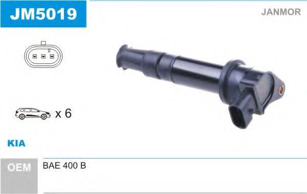 Катушка зажигания JM5019 JANMOR