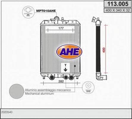 Радиатор, охлаждение двигателя 113.005 AHE