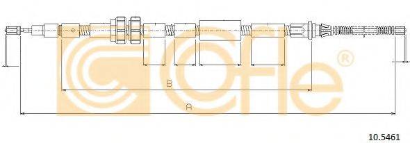 Трос, стояночная тормозная система 10.5461 COFLE
