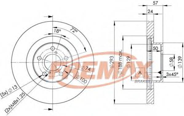 Тормозной диск BD-4702 FREMAX