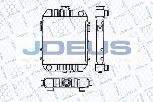 Радиатор, охлаждение двигателя RA0200010 JDEUS