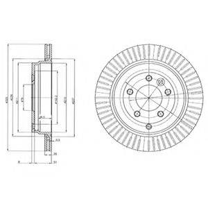 Тормозной диск BG4020 DELPHI