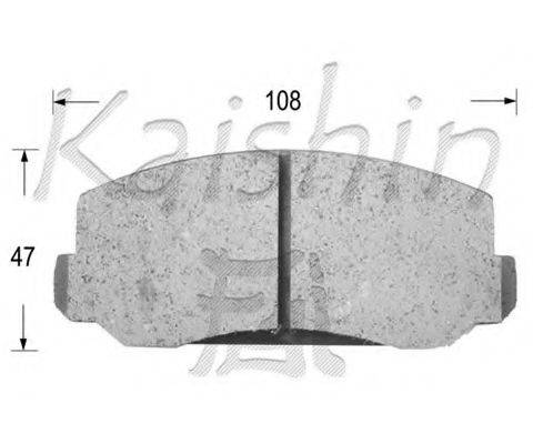 Комплект тормозных колодок, дисковый тормоз D5004 KAISHIN