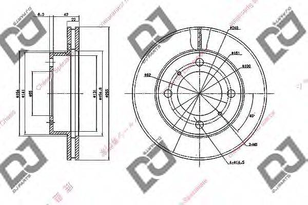 Тормозной диск BD1818 DJ PARTS