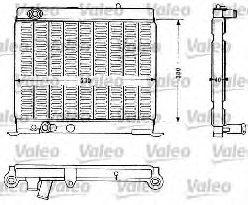 Радиатор, охлаждение двигателя 810871 VALEO