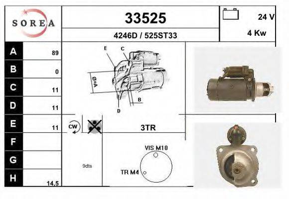 Стартер 33525 EAI