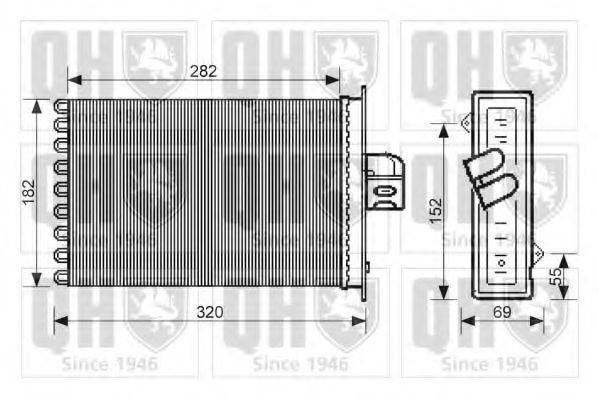 Теплообменник, отопление салона QHR2199 QUINTON HAZELL