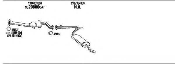 Система выпуска ОГ FIT16653 WALKER