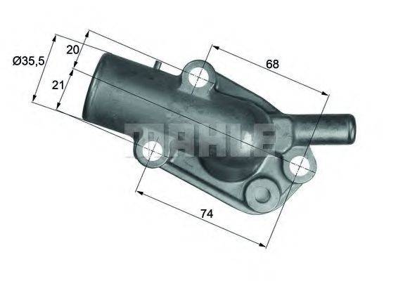 Термостат, охлаждающая жидкость TI 188 87D MAHLE ORIGINAL