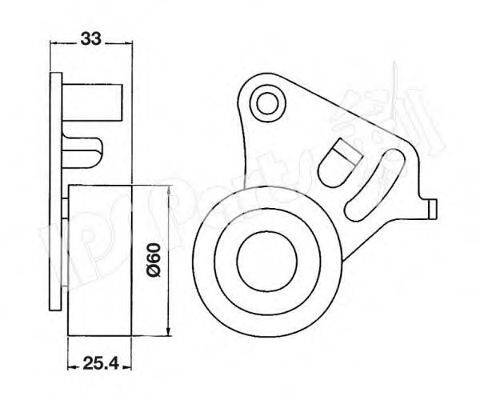 Устройство для натяжения ремня, ремень ГРМ ITB-6901 IPS Parts