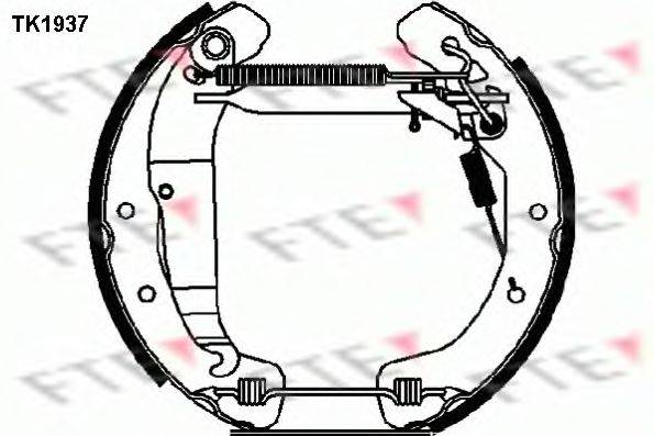 Комплект тормозных колодок TK1937 FTE