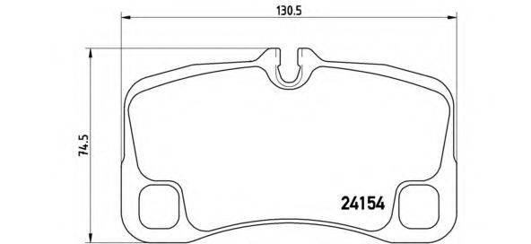 Комплект тормозных колодок P 65 012 BREMBO