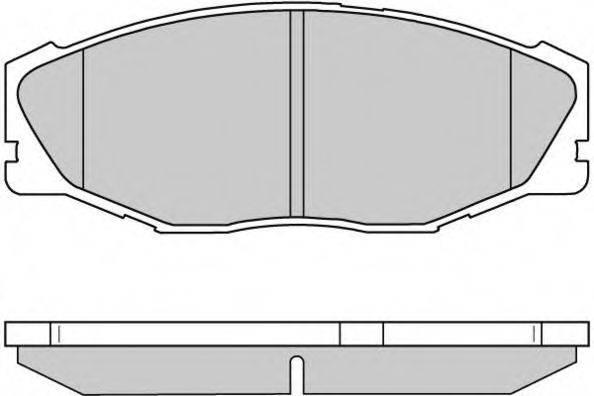 Комплект тормозных колодок 12-0697 E.T.F.