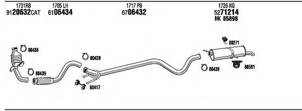 Система выпуска ОГ PET16545 WALKER