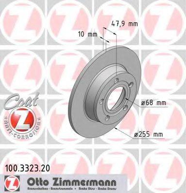 Тормозной диск 100.3323.20 ZIMMERMANN