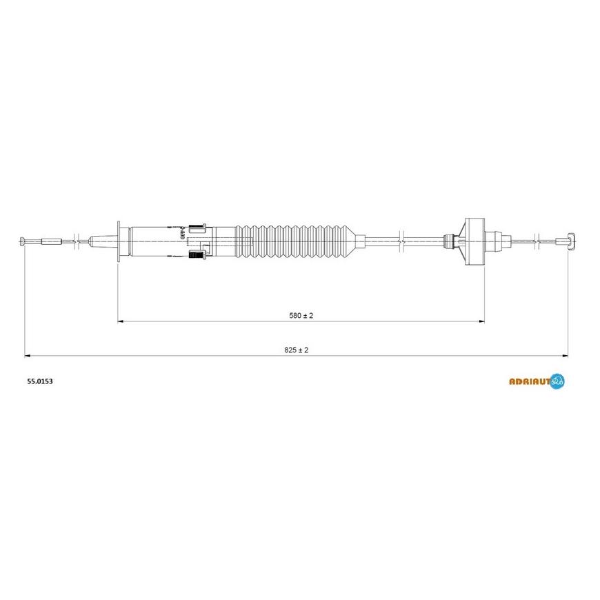 Трос сцепления 55.0153 ADRIAUTO