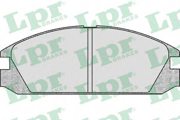 Комплект тормозных колодок, дисковый тормоз 05P552 LPR