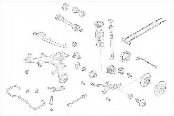 Подвеска колеса OPEL-01007-R DELPHI