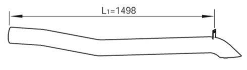 Труба выхлопного газа 47662 DINEX
