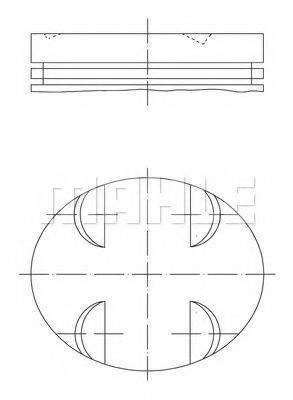 Поршень 083 09 01 MAHLE ORIGINAL