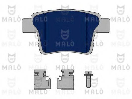 Комплект тормозных колодок, дисковый тормоз 1050144 MALO