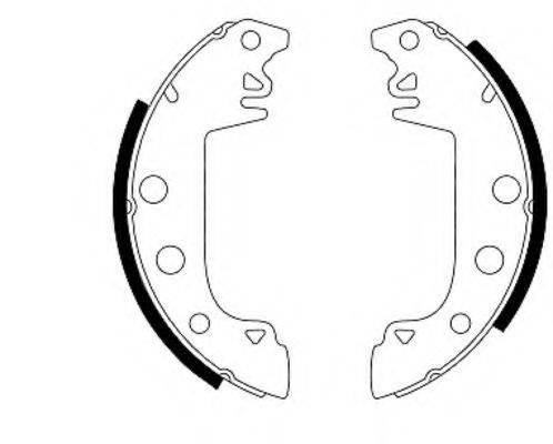 Комплект тормозных колодок 8DB 355 000-031 HELLA