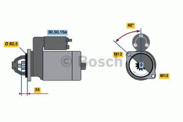 Стартер 0 001 110 048 BOSCH