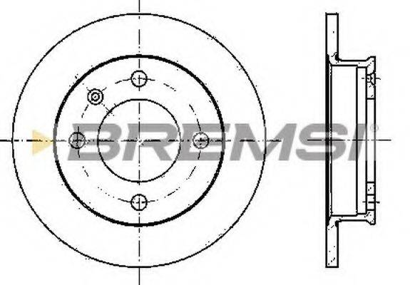 Тормозной диск DBA079S BREMSI