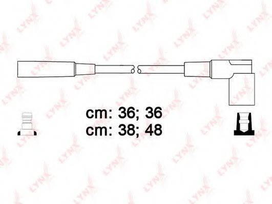 Комплект проводов зажигания SPC4615 LYNXauto
