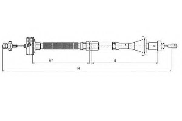 Трос GCC1517 TRW