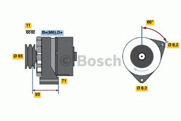 Генератор 0 986 039 150 BOSCH