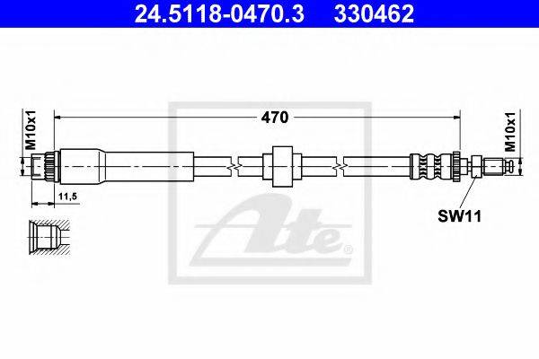 Тормозной шланг 470.438E.1 FTE