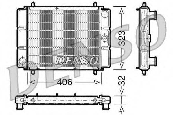 Радиатор, охлаждение двигателя DRM03001 DENSO