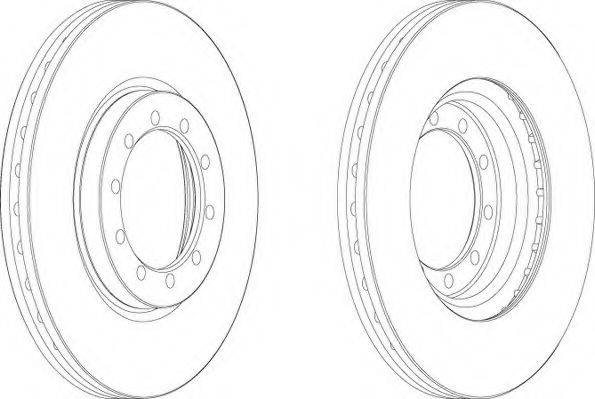Тормозной диск FCR182A FERODO