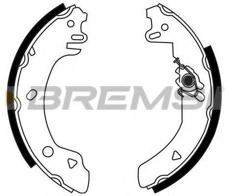 Комплект тормозных колодок GF0221 BREMSI