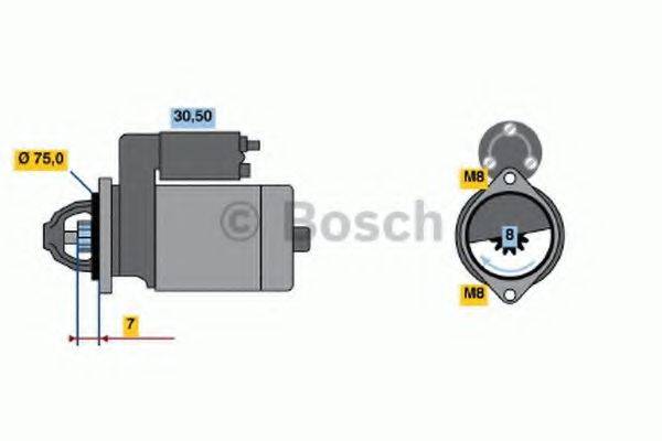 Стартер 0 986 017 571 BOSCH